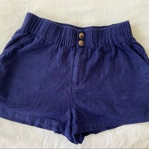 Forever 21 Blue Flowey Shorts